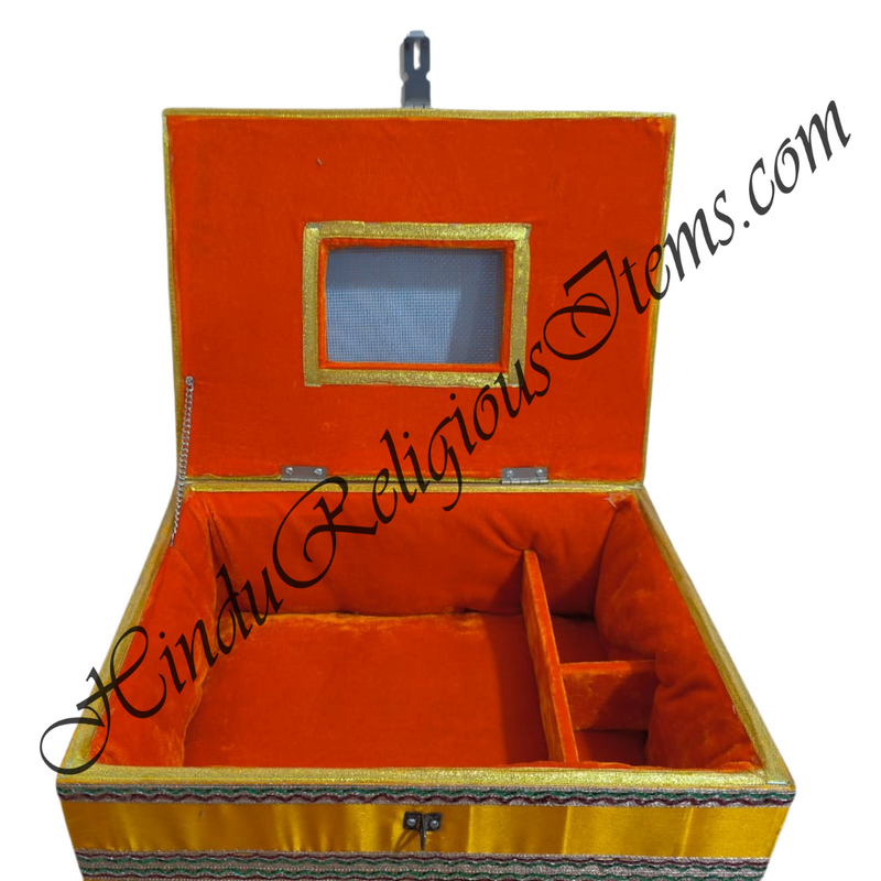 Fancy Wooden Satin Jhapiji (Travel System) With Cover