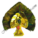 Golden & Silver Jardoshi Mukut With Father And Moti