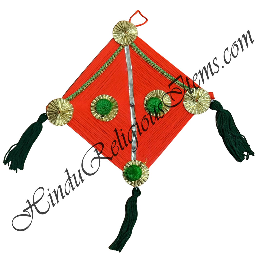 Wool(oon) Work Kite With Golden Gota flower