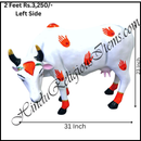 White Chhapa Wali Gaay (Cow) Animal Fiber Swarup / Khilona (Copy)