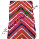 Cotton Soft Malmal Multi-Colour W Shape Leheriya Fabric / Kapad [CMMWSL)