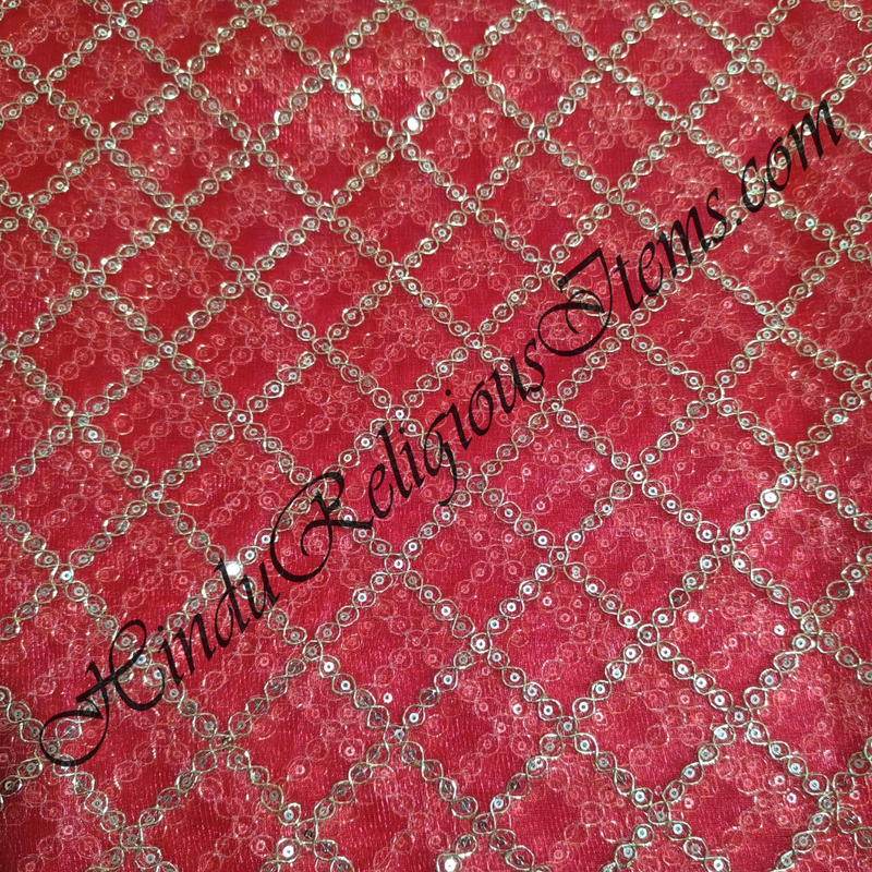 Net Fabric With Various Design Wrok Fabric/ Kapad (NFVD)