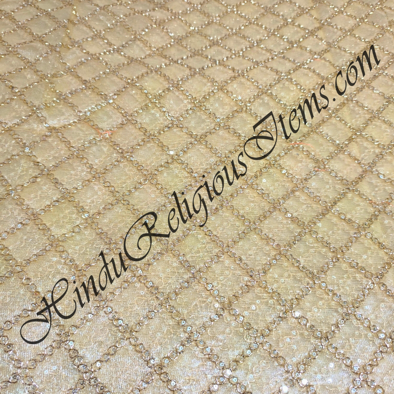 Net Fabric With Various Design Wrok Fabric/ Kapad (NFVD)