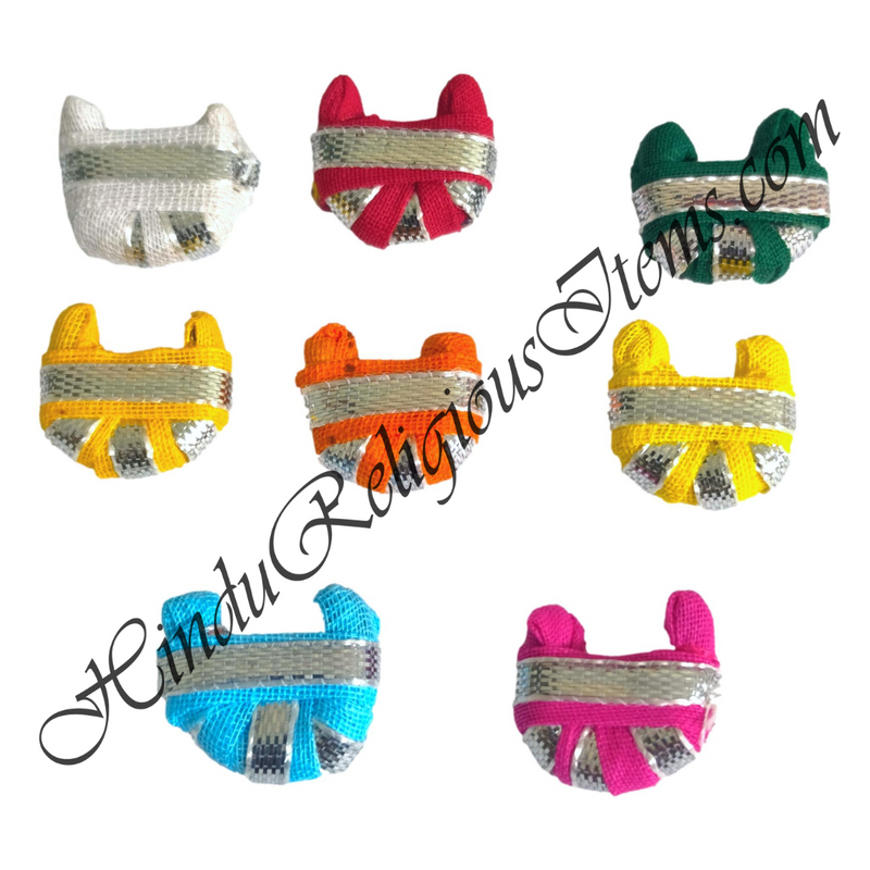 Cotton Sadi Paag With Silver Lace