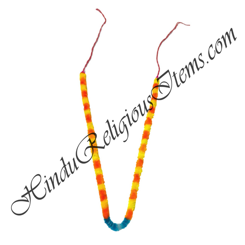 Orange And Yellow Leheriya Van Mala Pavitra (OYLV2)