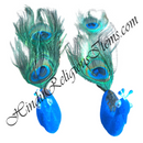 Artificial Peacock With Long Feather For Decoration