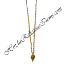 PREMIUM QUALITY Golden Moti Mala With Kamal Shape Pendant & Choki