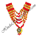 Premium Quality Five Layer Moti Mala With Nang(Diamond)