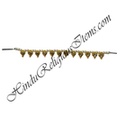 Premium Quality Lalan Moti Mala With Golden Metal And Nang(Daimond) Choki