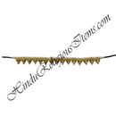 Premium Quality Lalan Moti Mala With Golden Metal And Nang(Daimond) Choki