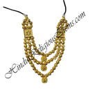PREMIUM QUALITY Golden Moti Mala With Kamal Shape Pendant & Choki