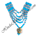 Premium Quality Five Layer Moti Mala With Nang(Diamond)
