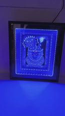 Premium Quality Mukharvind & Mangla Swarup Chitraji 3D Photo Frame With LED Light