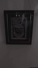 Premium Quality Mukharvind & Mangla Swarup Chitraji 3D Photo Frame With LED Light