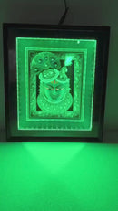 Premium Quality Mukharvind & Mangla Swarup Chitraji 3D Photo Frame With LED Light