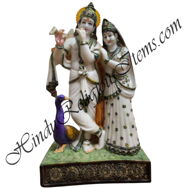 High Quality Radha Krishna Marble Swarup