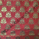 Brocade Jhari With Flower Design Fabric/ Kapad [BJFD]