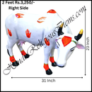 White Chhapa Wali Gaay (Cow) Animal Fiber Swarup / Khilona (Copy)