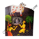 High Quality MDF Wooden Girirajaji With Mangla Darshan Cut Out