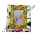 Small Chitraji Kamal Talai Satin Vastra With Golden Lace
