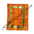 Small Chitraji Cheent Cotton Vastra With Golden Lace