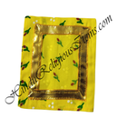 Small Chitraji Cheent Cotton Vastra With Golden Lace