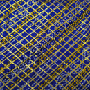 Satin Bandhni With Golden Lace Gota Paati Criss Cross Work Fabric / Kapad(SBGXX)