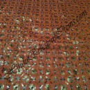 Saga Silk With Criss Corss +Round Tikki Work Fabric/ Kapad [SSXRW]