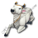 Plain Colour Gaay (Cow) Animal Fiber Swarup / Khilona