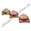 Kamal Print Sinhasan (Decorative Wooden Seat)