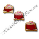 Kamal Print Sinhasan (Decorative Wooden Seat)