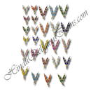 Coloured And Gold Moti Haar With Rectangle Choki (M-20)