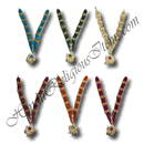 Coloured Moti Three Layer With Diamond and Meena Choki Gadi Mala/haar (M-45)