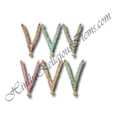 Coloured and White Moti Four Layer Gadi Mala/Haar (M-47)