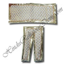 Lalan Brocade  W shape Leheriya Chira Vastra With Silver and Golden Lace LCV-152