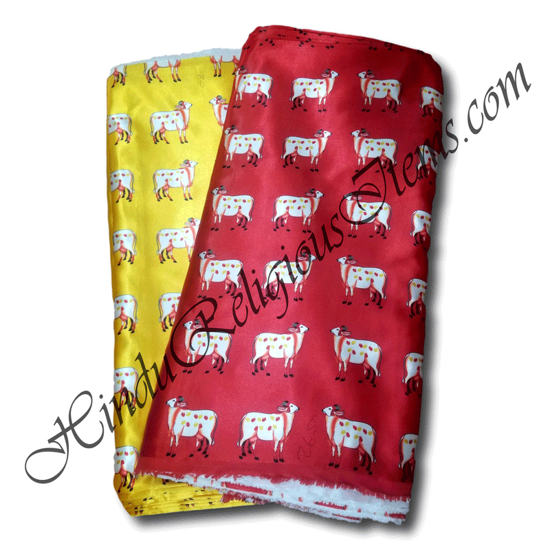 High Quality Satin Silk Super Fine Cow Print Fabric/ Kapad [SSC]