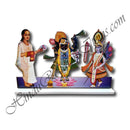 Tri-Swarup Acrylic Cut-out (GovardhannathJi, Yamunaji, Mahaprabhuji)