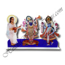 Tri-Swarup Acrylic Cut-out (GovardhannathJi, Yamunaji, Mahaprabhuji)