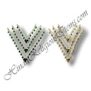 Nang (Diamond) Gadi Mala with Kundan Leaves (Set of 3) (M-39)
