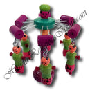 Fancy Wooden Painted Chakdol Toy