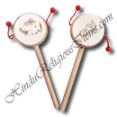 Fancy Wooden Plain Damru (Toy)
