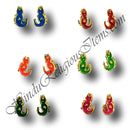 High-Quality Meenakari Makarakrut (Crocodile) Shape Kundal Pair [MMK-1]