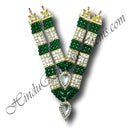 High-Quality Two layer Colored Moti Gadi Mala with (Nang) Diamond (M-65)