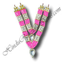 High-Quality Two layer Colored Moti Gadi Mala with (Nang) Diamond (M-65)