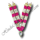 High-Quality Two layer Colored Moti Gadi Mala with (Nang) Diamond (M-65)