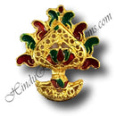Gold Metal Meenakari Mukut