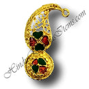 Gold Metal Meenakari Sheeshful