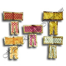 Lalan Kinkhab Chira Vastra with Golden Dots and Lace (VCKGL-39)