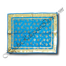 Brocade Pichwai With Kamal Design And Golden Lace (Double Border)