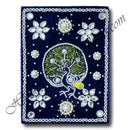 Mirror In Velvet Frame With Moti and Mirror Work